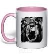 Mug with a colored handle Group light-pink фото