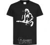 Kids T-shirt Kurt Cobain guitar black фото