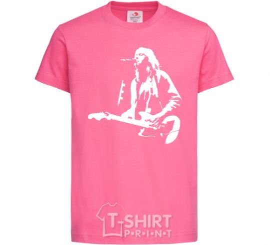 Kids T-shirt Kurt Cobain guitar heliconia фото