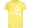 Kids T-shirt Kurt Cobain guitar cornsilk фото