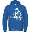 Men`s hoodie Kurt Cobain guitar royal фото