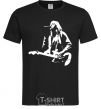 Men's T-Shirt Kurt Cobain guitar black фото