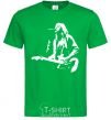 Men's T-Shirt Kurt Cobain guitar kelly-green фото