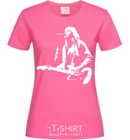 Women's T-shirt Kurt Cobain guitar heliconia фото