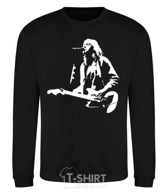 Sweatshirt Kurt Cobain guitar black фото