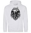 Men`s hoodie POD skeletons sport-grey фото