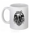 Ceramic mug POD skeletons White фото