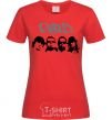 Women's T-shirt POD faces red фото