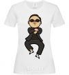 Women's T-shirt Gangnam Psy White фото