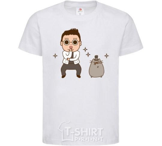 Kids T-shirt Psy luv it White фото