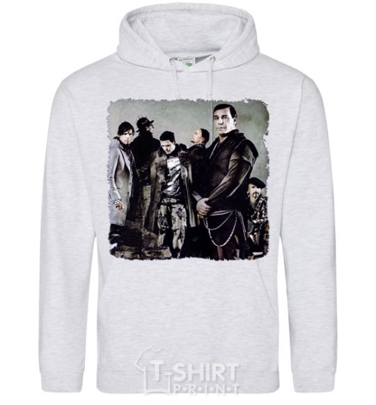 Men`s hoodie Rummstein group sport-grey фото