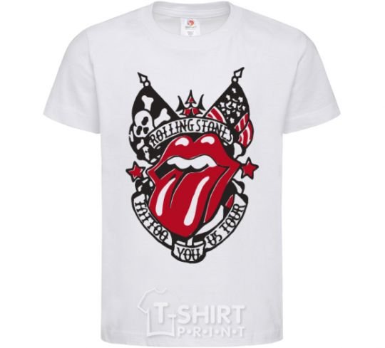 Kids T-shirt Rolling stones tattoo White фото