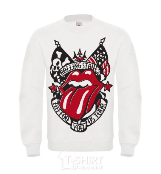 Sweatshirt Rolling stones tattoo White фото