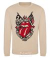 Sweatshirt Rolling stones tattoo sand фото