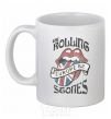 Ceramic mug Rolling stones europe 82 White фото