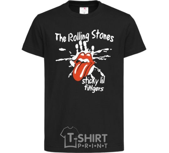 Детская футболка The Rolling Stones sticky fingers Черный фото