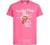 Детская футболка The Rolling Stones sticky fingers Ярко-розовый фото