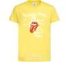 Kids T-shirt The Rolling Stones sticky fingers cornsilk фото