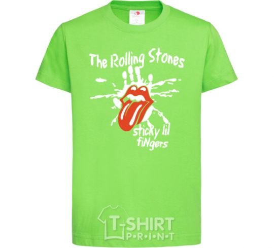 Kids T-shirt The Rolling Stones sticky fingers orchid-green фото