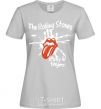 Women's T-shirt The Rolling Stones sticky fingers grey фото