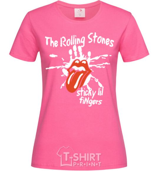 Women's T-shirt The Rolling Stones sticky fingers heliconia фото