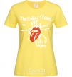 Women's T-shirt The Rolling Stones sticky fingers cornsilk фото