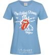 Women's T-shirt The Rolling Stones sticky fingers sky-blue фото