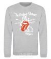 Свитшот The Rolling Stones sticky fingers Серый меланж фото