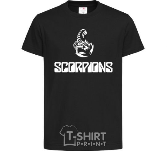 Детская футболка Scorpions logo Черный фото