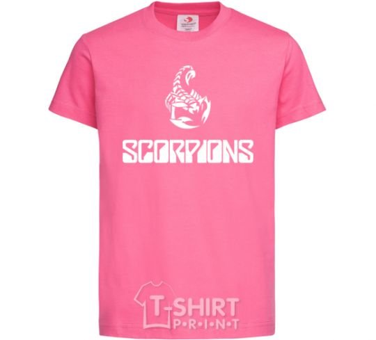 Kids T-shirt Scorpions logo heliconia фото