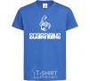 Kids T-shirt Scorpions logo royal-blue фото