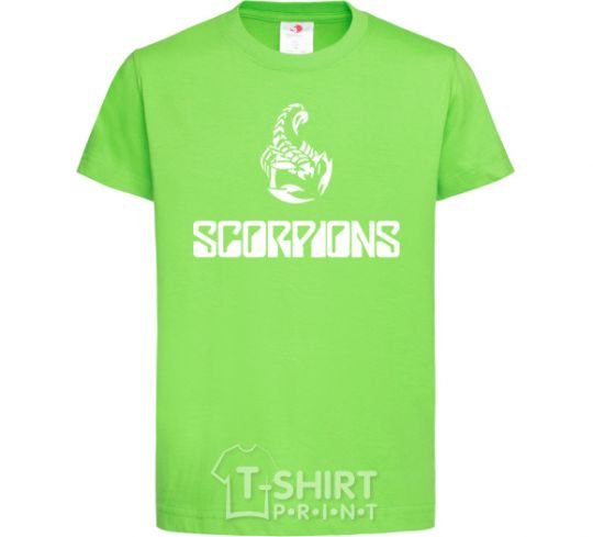 Kids T-shirt Scorpions logo orchid-green фото