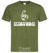 Мужская футболка Scorpions logo Оливковый фото