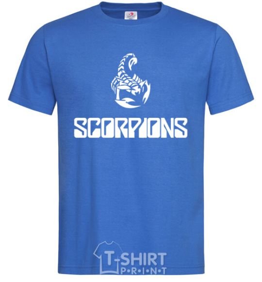 Мужская футболка Scorpions logo Ярко-синий фото