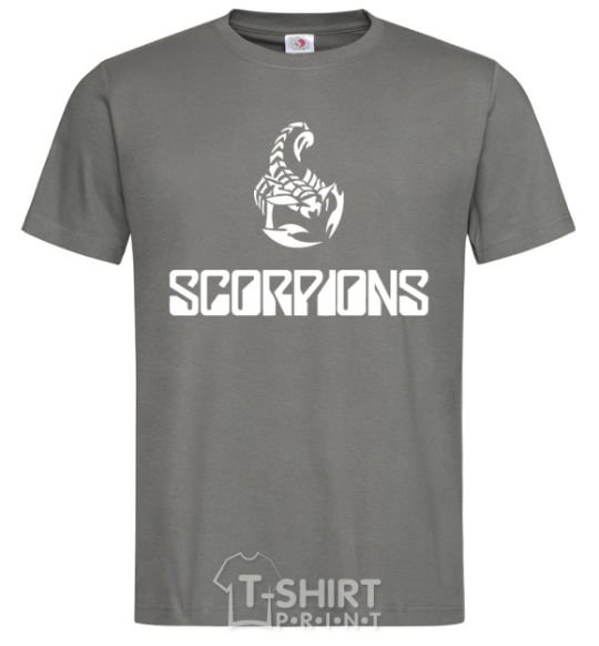 Men's T-Shirt Scorpions logo dark-grey фото
