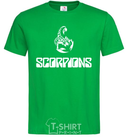Мужская футболка Scorpions logo Зеленый фото