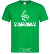 Мужская футболка Scorpions logo Зеленый фото