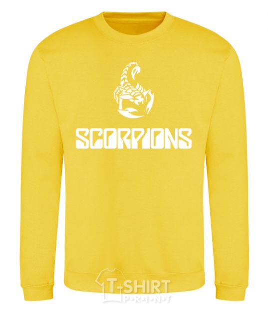 Свитшот Scorpions logo Солнечно желтый фото