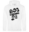 Men`s hoodie Scorpions faces White фото