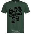 Мужская футболка Scorpions faces Темно-зеленый фото