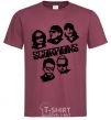 Men's T-Shirt Scorpions faces burgundy фото