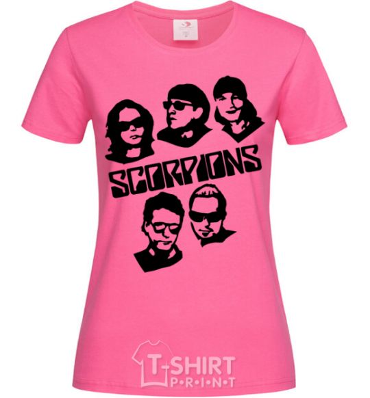 Women's T-shirt Scorpions faces heliconia фото