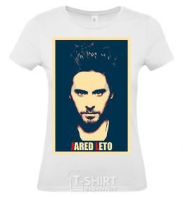 Women's T-shirt Jared Leto White фото
