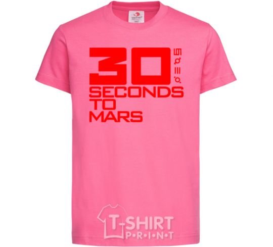 Kids T-shirt 30 seconds to mars logo heliconia фото
