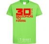 Kids T-shirt 30 seconds to mars logo orchid-green фото