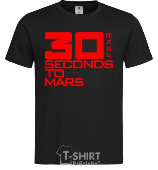 Men's T-Shirt 30 seconds to mars logo black фото