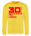 Sweatshirt 30 seconds to mars logo yellow фото