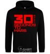 Men`s hoodie 30 seconds to mars logo black фото