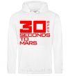 Men`s hoodie 30 seconds to mars logo White фото