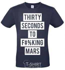 Men's T-Shirt Thirty seconds to f mars navy-blue фото